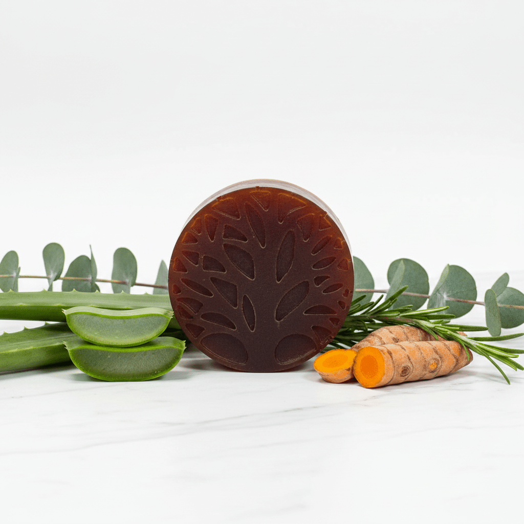 Turmeric & Aloe Vera Soap Bar | Deep Cleansing & Brightening | Natural Face & Body Bar | Handmade in Minnesota | 4oz - Mendez craft house