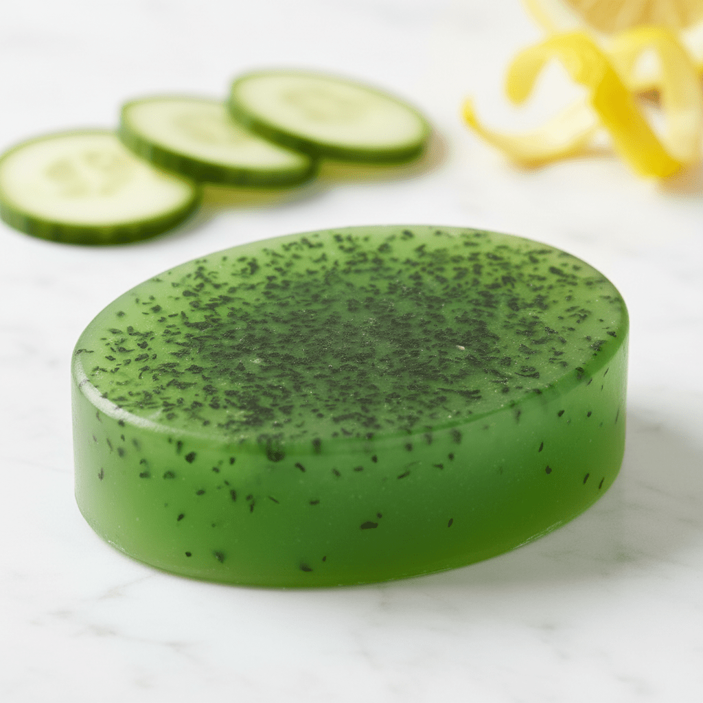 Cucumber & Lemon Artisan Soap | Jabón Artesanal de Pepino y Limón - Mendez craft house