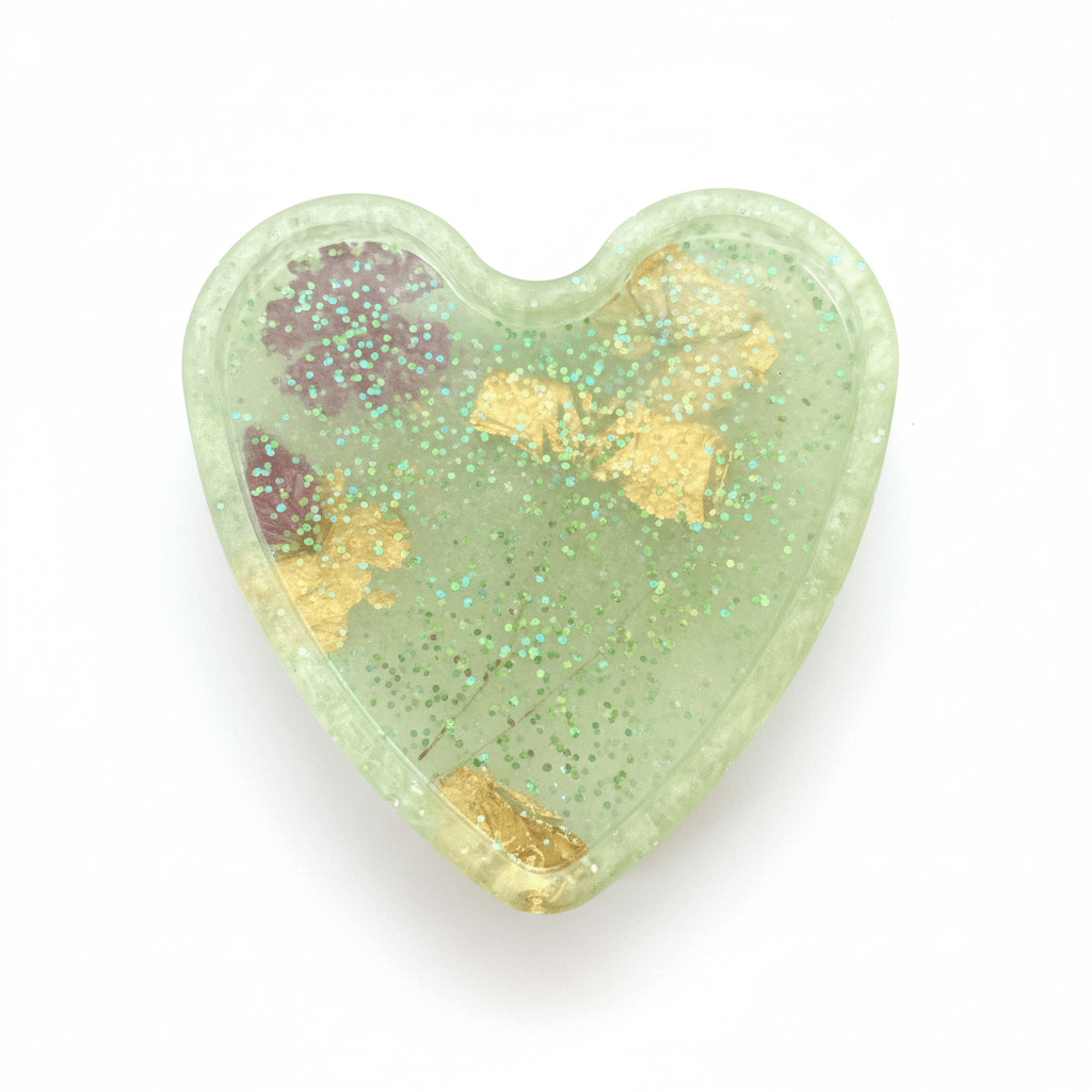 Artisan Resin Soap Dish — Love Collection - Mendez craft house
