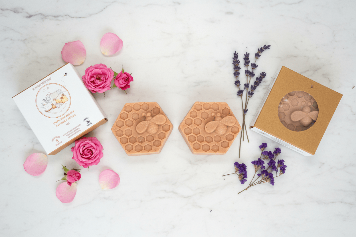 Oats & Honey Handmade Artisan Soap Bar | Natural Moisturizing Soap | Small Batch Cruelty - Free | 4.23 oz - Mendez craft house