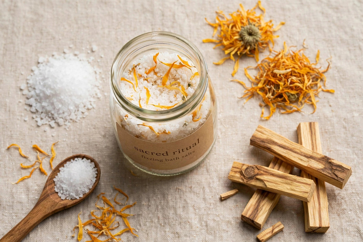 Sacred Ritual Fizzing Bath Salts - Mendez craft house