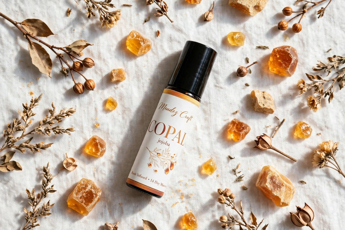 Jojoba & Copal Resin Roll-On Oil - Mendez craft house