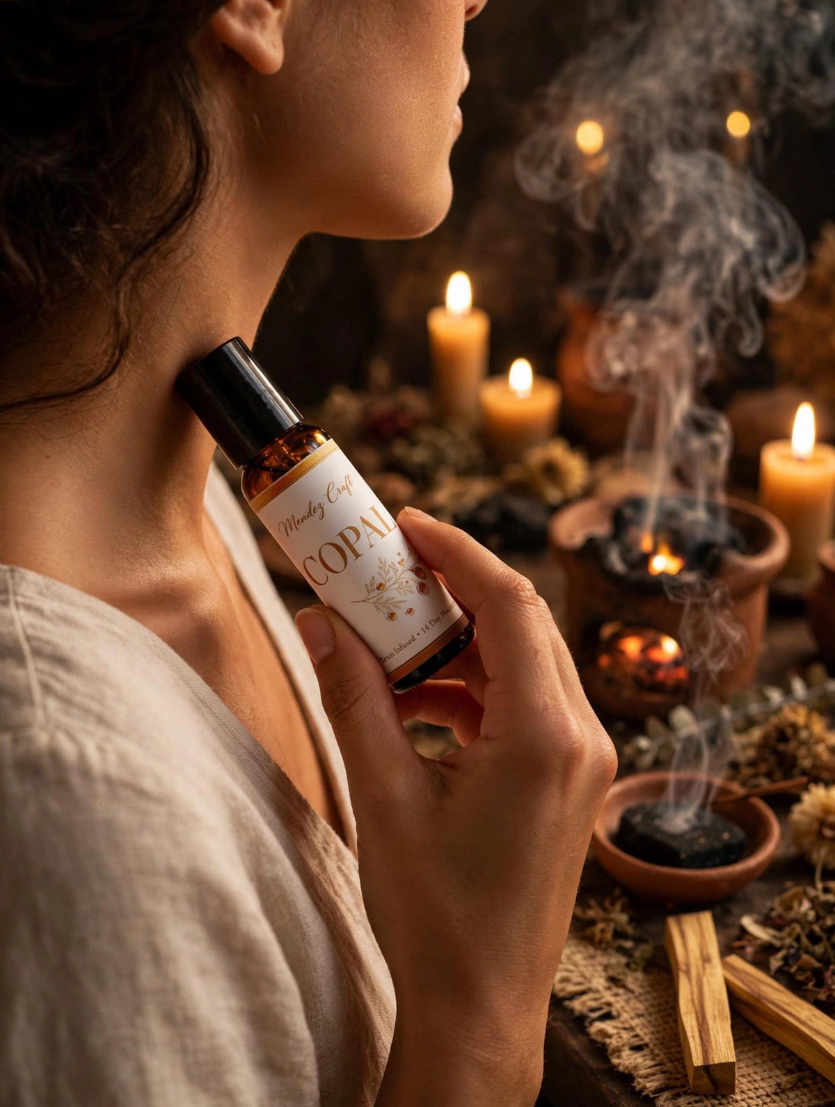 Jojoba & Copal Resin Roll-On Oil - Mendez craft house