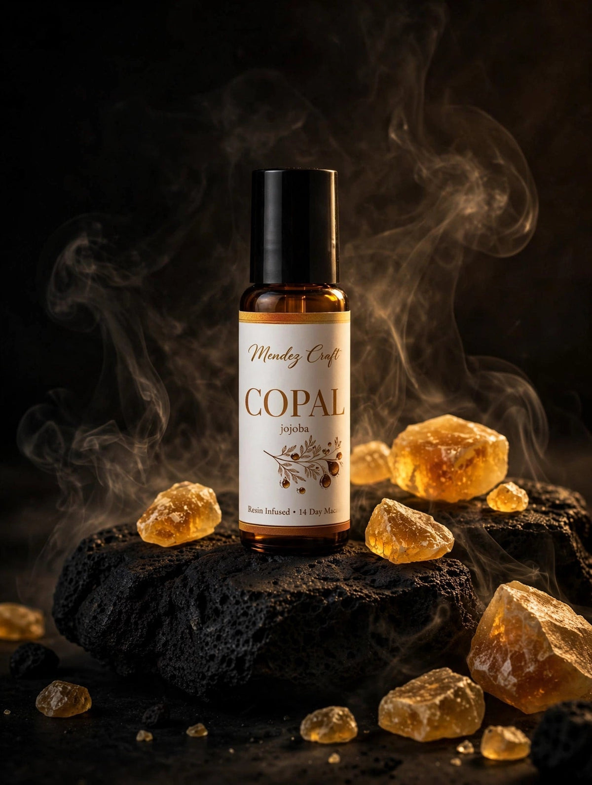 Jojoba & Copal Resin Roll-On Oil - Mendez craft house