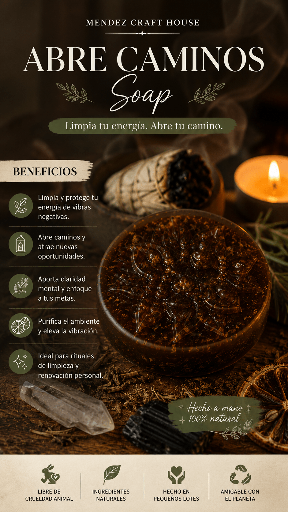 Abre Caminos Ritual Soap - Mendez craft house