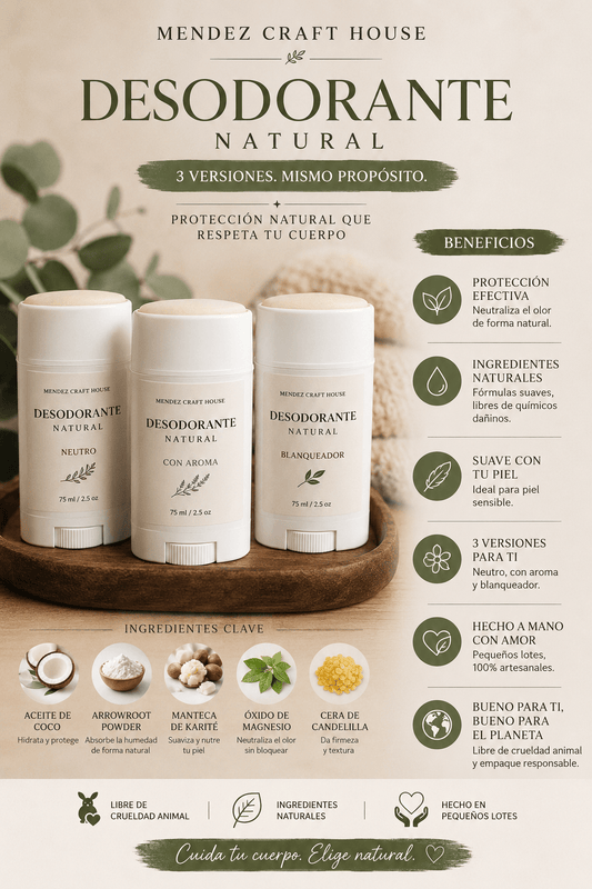 MCH Natural Deodorant - Mendez craft house