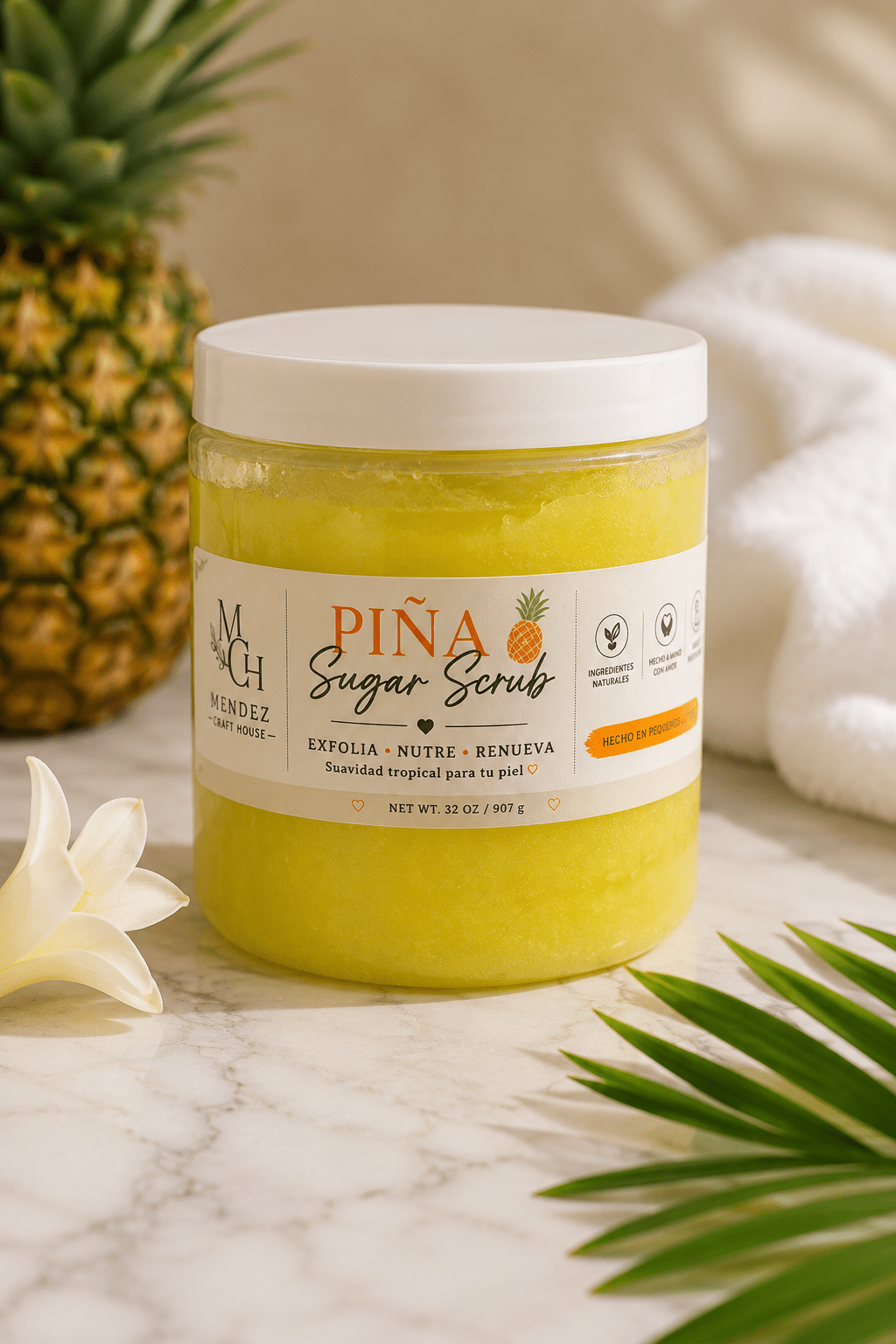 Pineapple Sugar Body Scrub - Mendez craft house