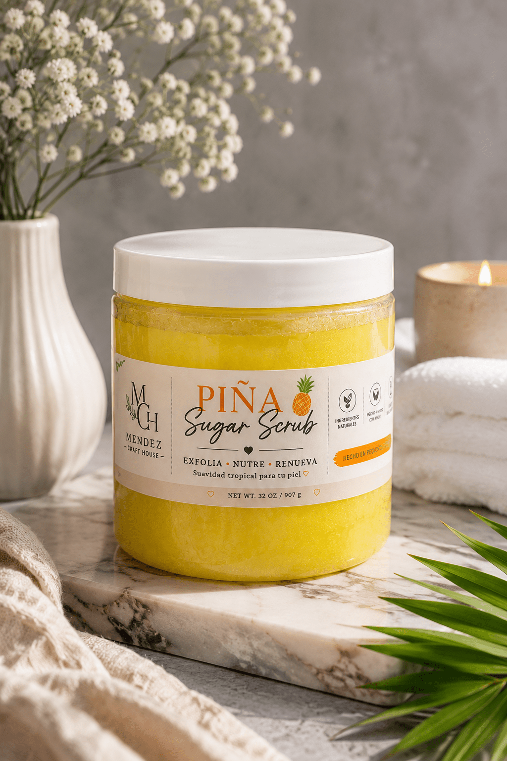 Pineapple Sugar Body Scrub - Mendez craft house