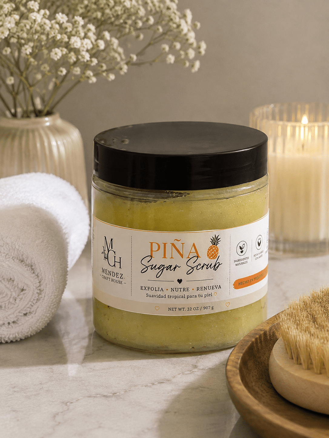 Pineapple Sugar Body Scrub - Mendez craft house