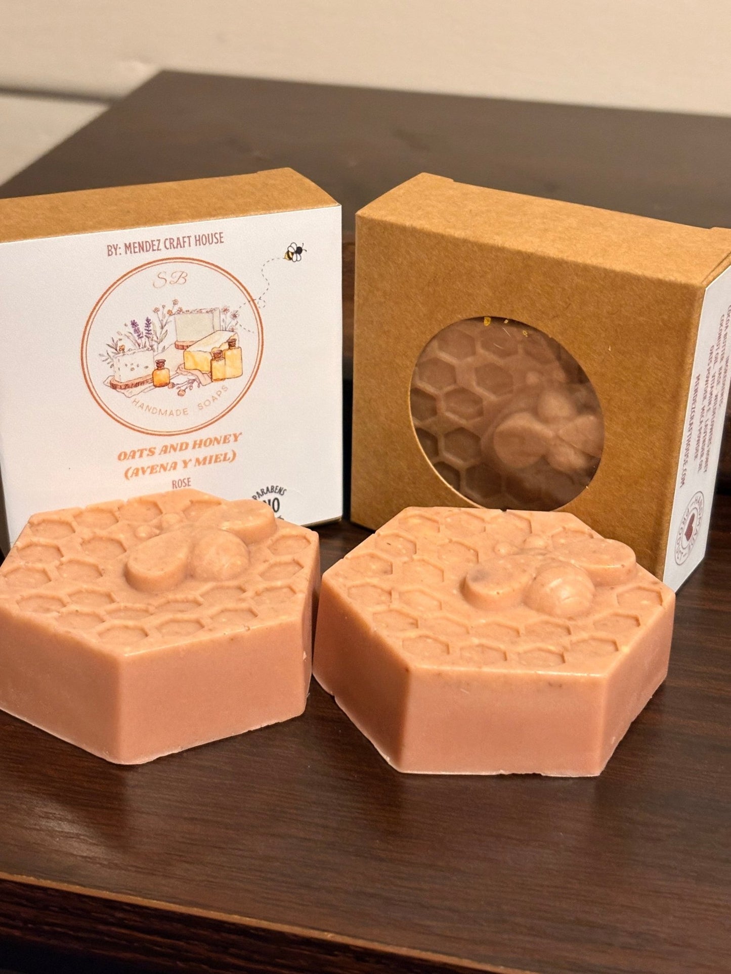 Oats & Honey Handmade Artisan Soap Bar | Natural Moisturizing Soap | Small Batch Cruelty - Free | 4.23 oz - Mendez craft house