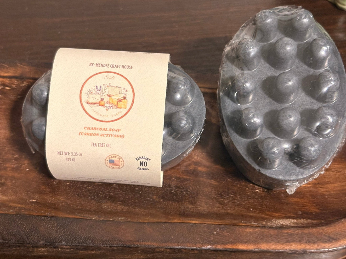 Activated Charcoal Artisan Soap Bar | Deep Cleansing for Oily & Blemish - Prone Skin | Natural Handmade Soap - Mendez craft house