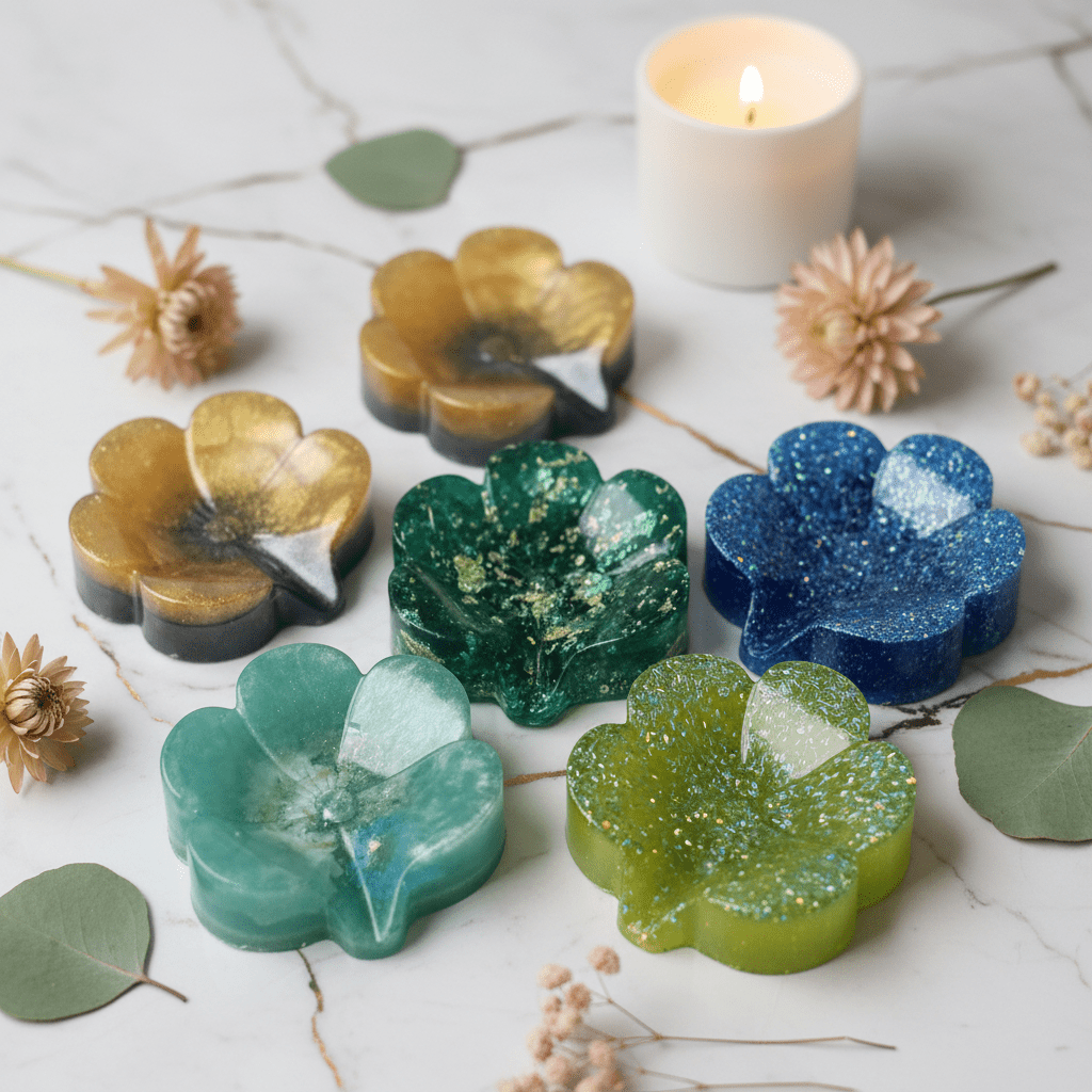 Artisan Resin Soap Dish — Bloom Collection - Mendez craft house