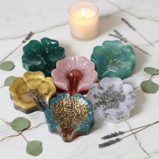 Artisan Resin Soap Dish — Blossom Collection - Mendez craft house