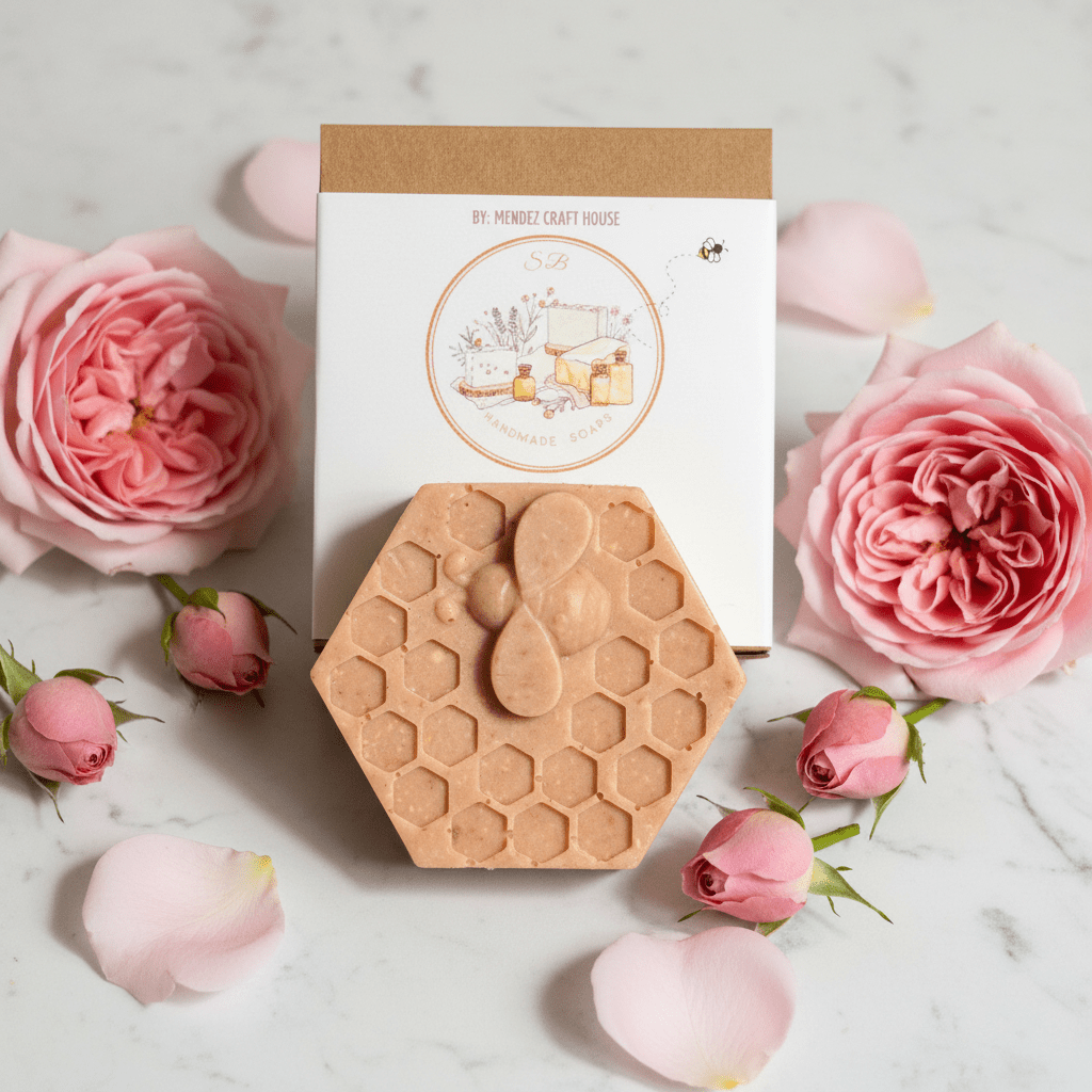Honey Oat Silk oatmeal and honey handmade soap - Mendez Craft House