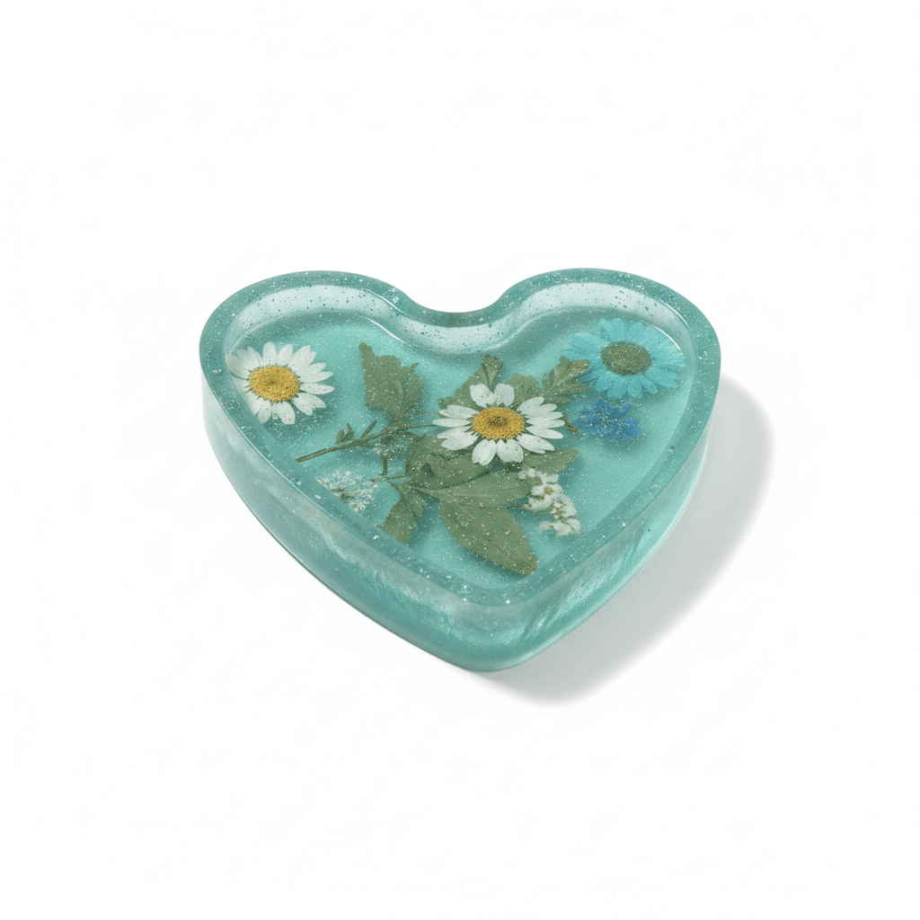 Artisan Resin Soap Dish — Love Collection - Mendez craft house