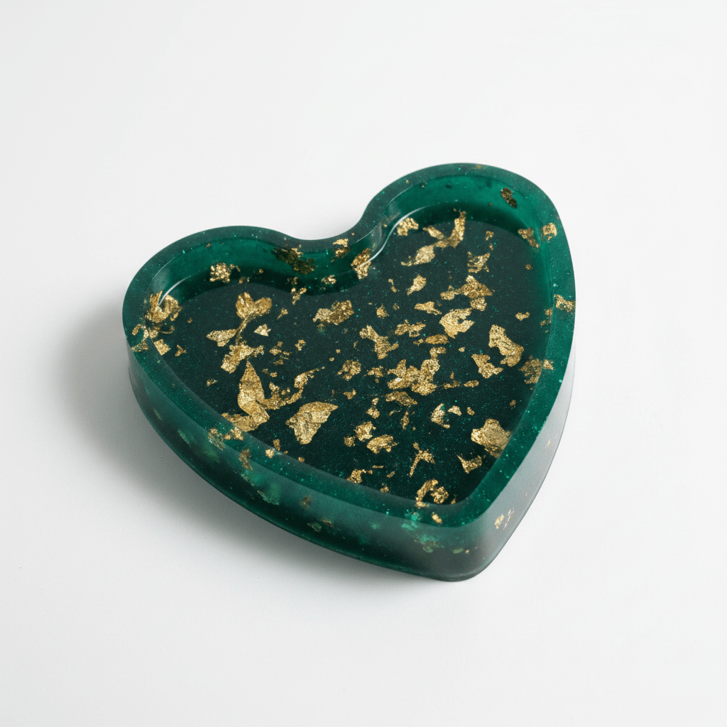 Artisan Resin Soap Dish — Love Collection - Mendez craft house