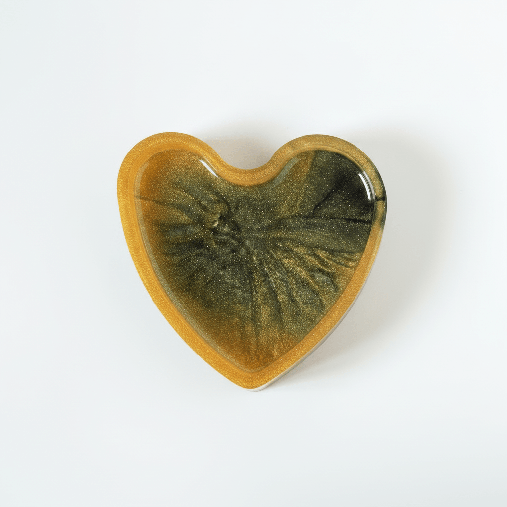 Artisan Resin Soap Dish — Love Collection - Mendez craft house