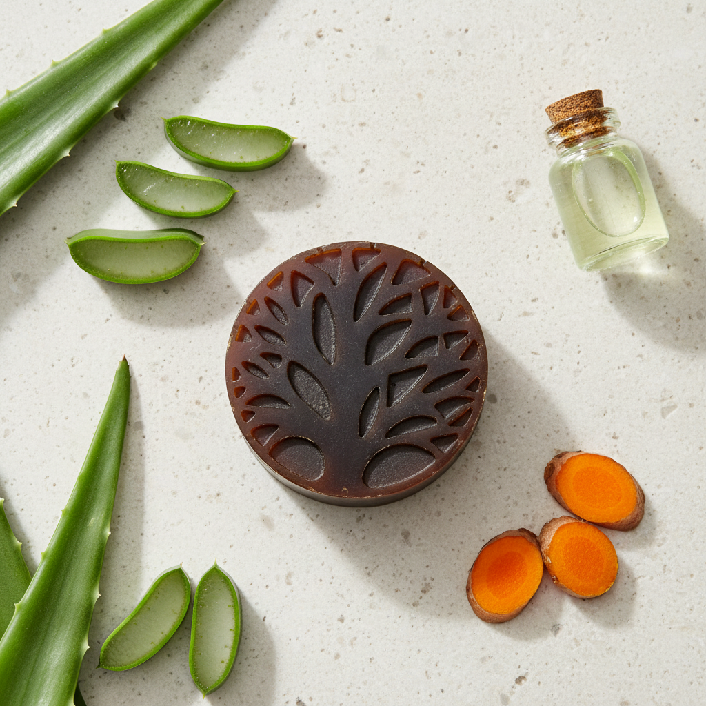 Flat lay aloe