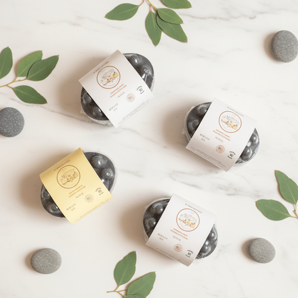 Activated Charcoal Artisan Soap Bar | Deep Cleansing for Oily & Blemish - Prone Skin | Natural Handmade Soap - Mendez craft house