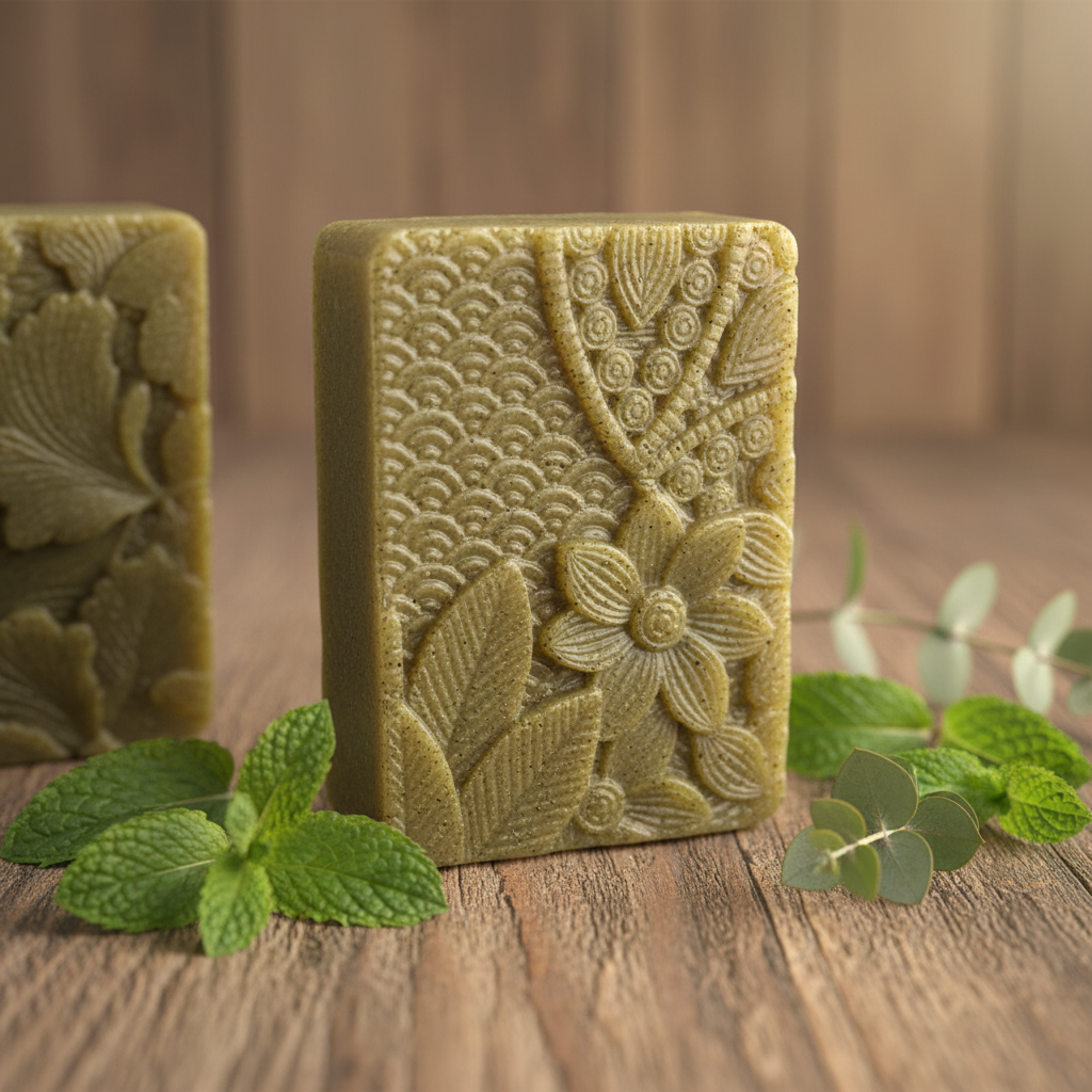 Green Detox Soap - Wood Mint