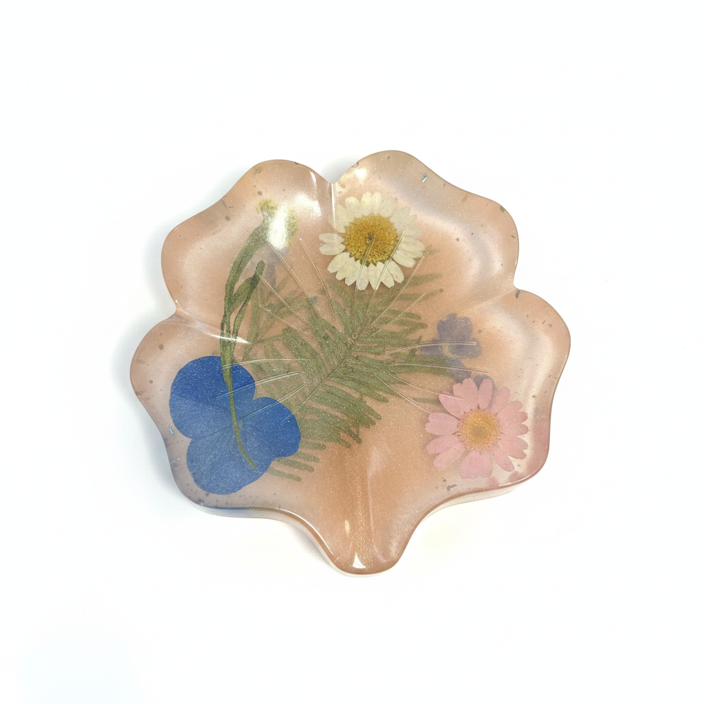 Jabonera flores prensadas