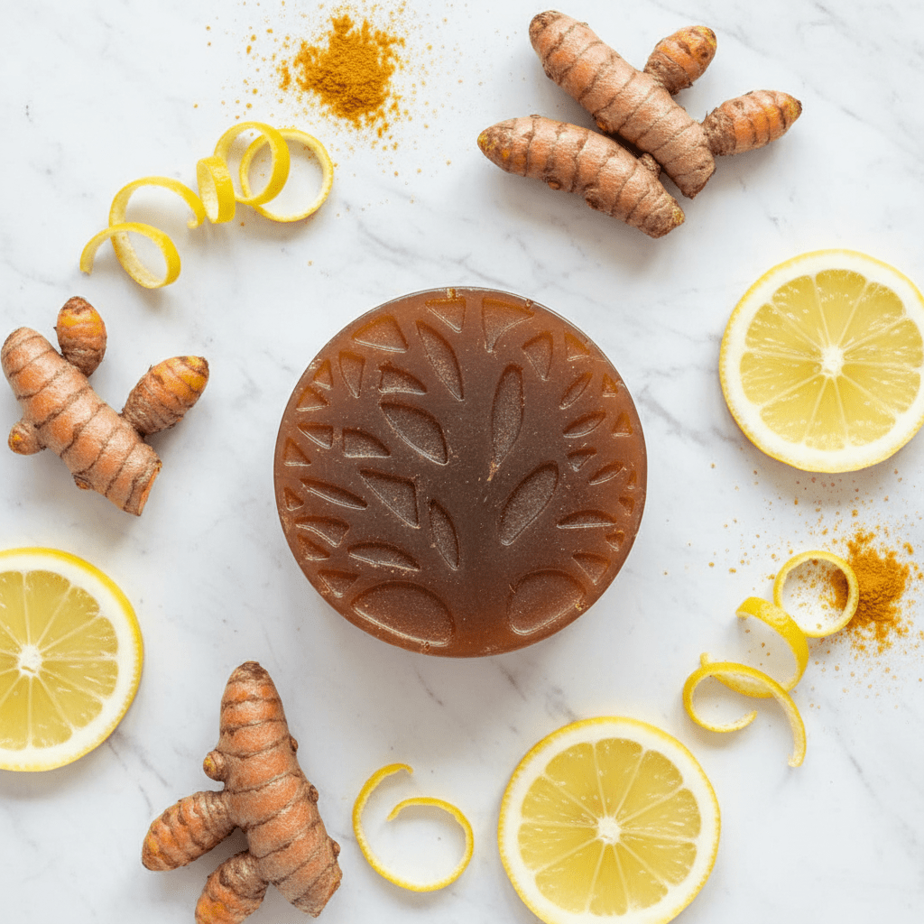 Golden Spice Artisan Soap Bar | Turmeric, Aloe Vera & Honey | Natural Handmade Soap | Small Batch Cruelty - Free | Made in Minnesota - Mendez craft house