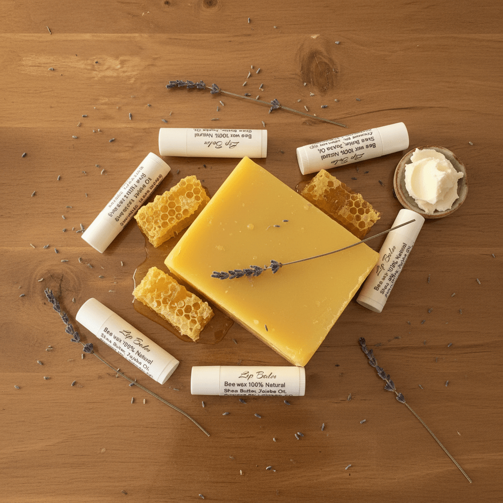 Lip Balm - Bee Wax 100% Natural - Mendez craft house