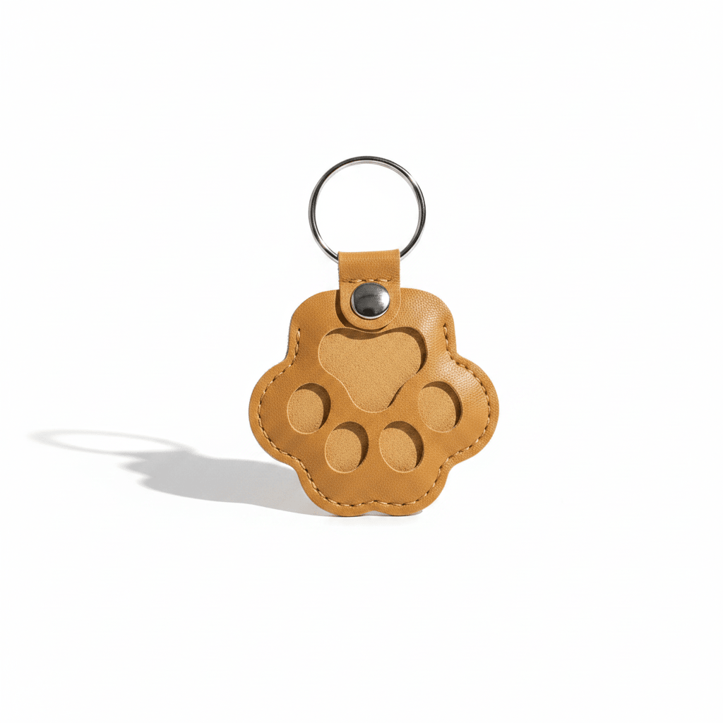 Pet Paw Keepsake Keychain fur memorial holder - Mendez Craft House