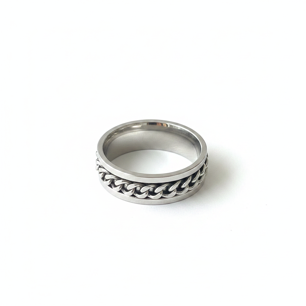 Silver chain ring - pro