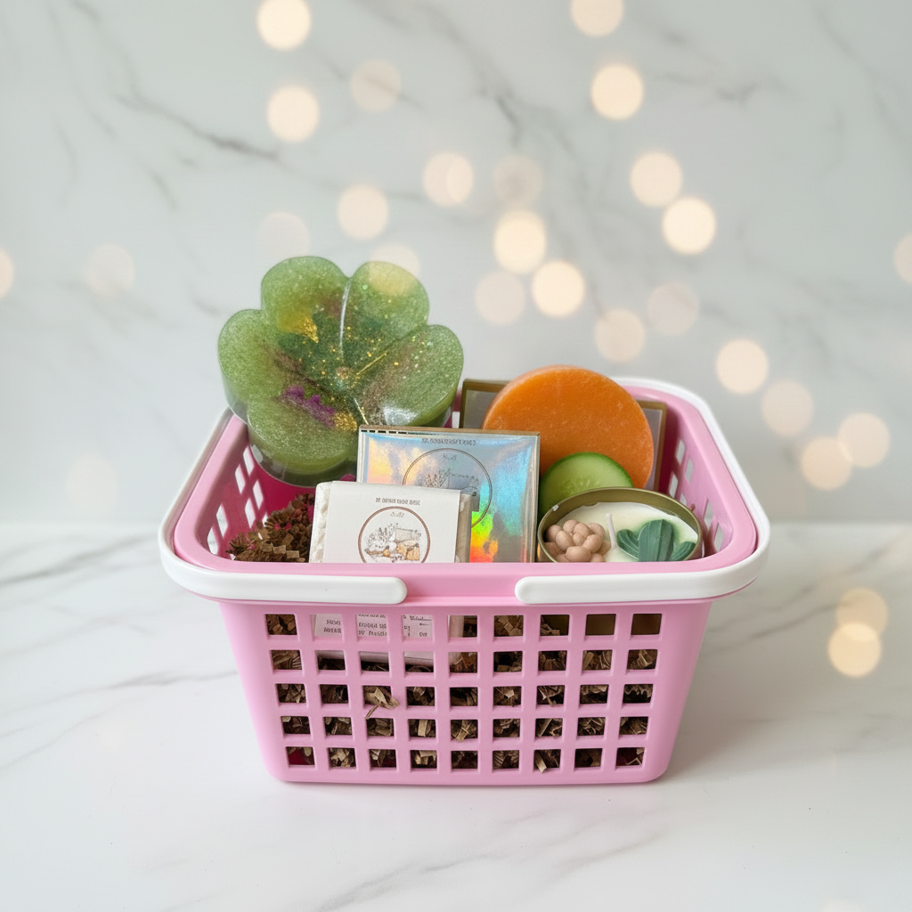 Tropical Oasis Gift Basket - Close Up