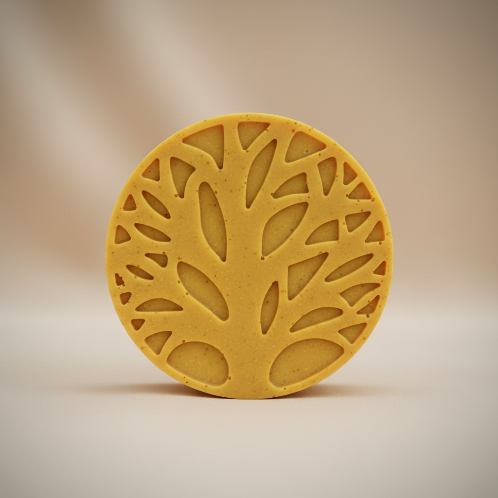 Turmeric Soap Tree Detail Beige