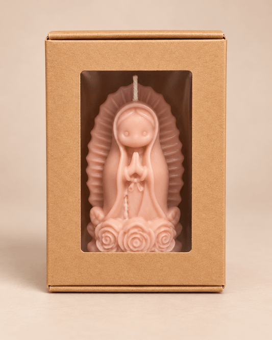 Virgencita Roses Candle - Mendez craft house