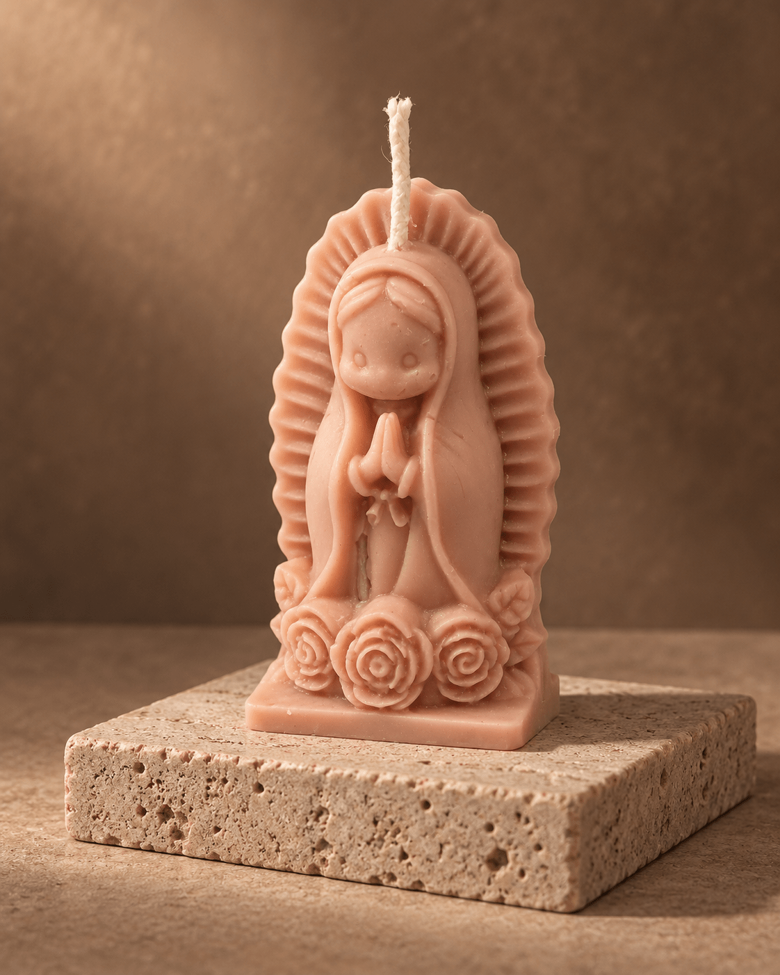 Virgencita Roses Candle - Mendez craft house